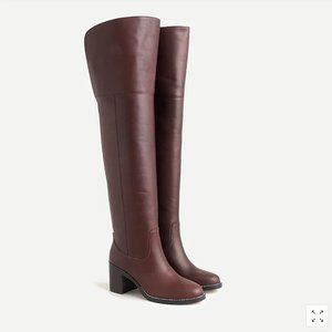 J. Crew Leather over-the-knee boots SZ 8